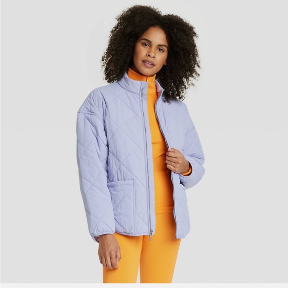 all in motion Jackets & Blazers - All In Motion Zip-Up Lightweight Quilted Jacket